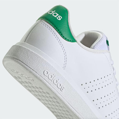 Adidas Advantage Base 2.0 Cloud White Green (GS)