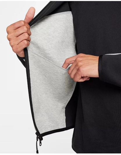 Nike Sportswear Tech Fleece Windrunner Hoodie Black/Dark Grey Heather/Black