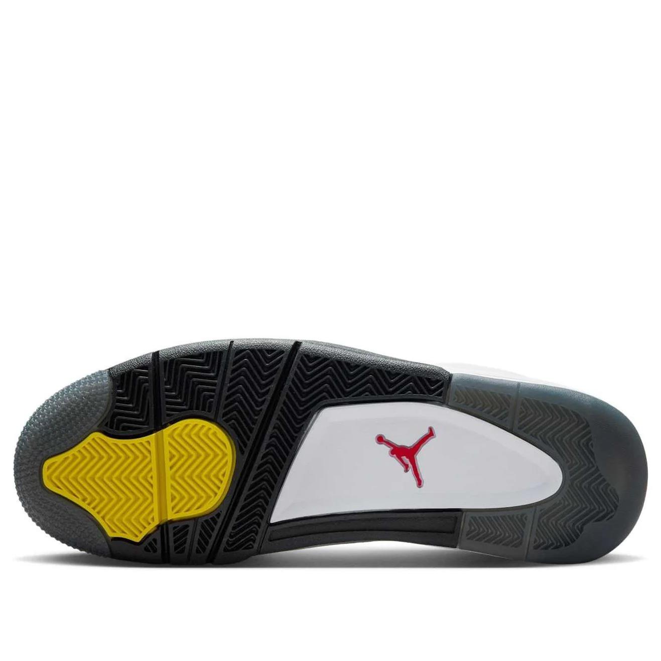 Jordan 4 RM Premium White Black Smoke Grey Fire Red