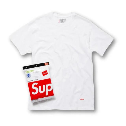 Supreme Hanes Tagless Tees (3 Pack) 
White