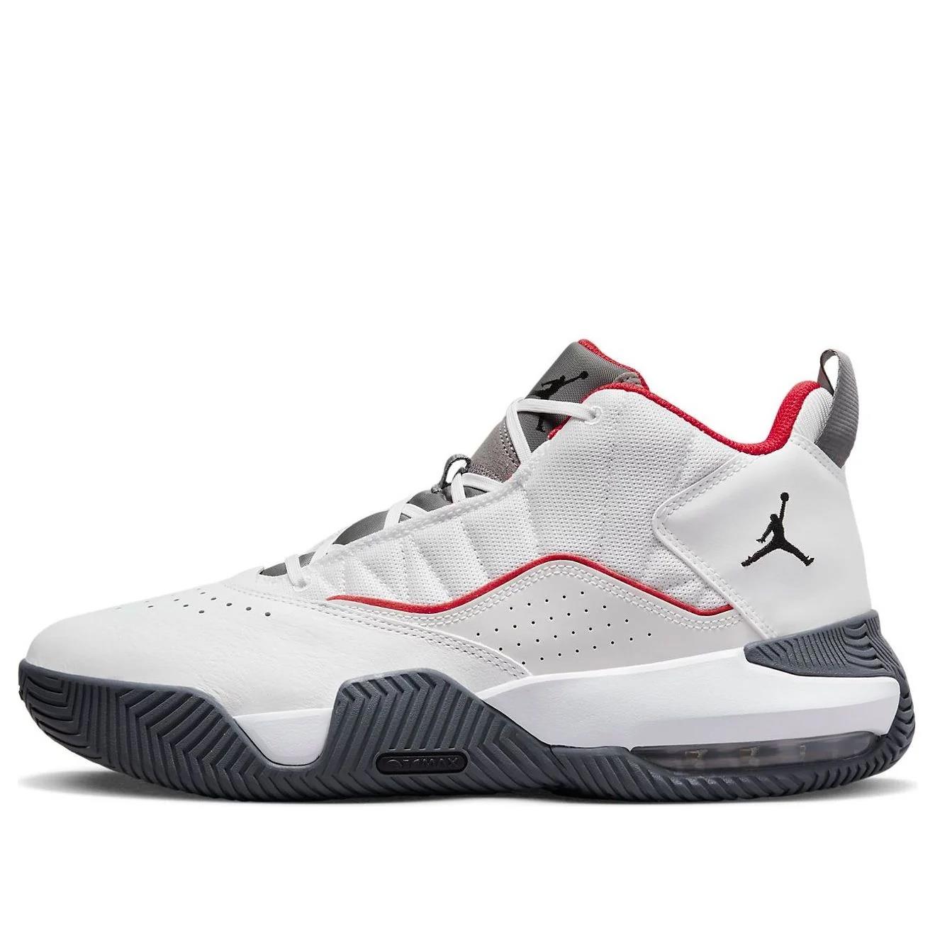 Jordan Stay Loyal White University Red