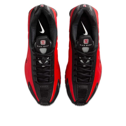 Nike Shox R4 University Red Black Metallic Silver size 12