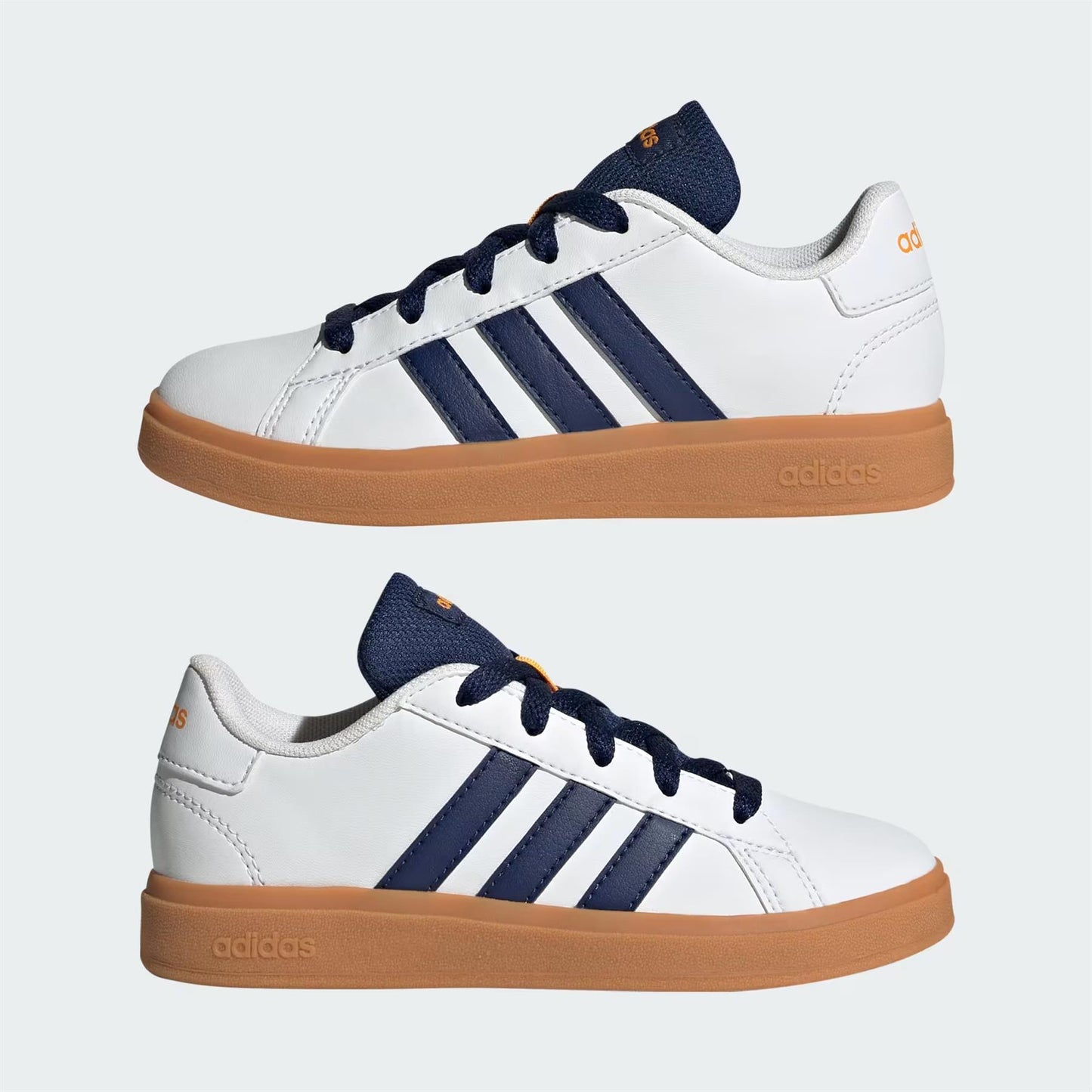 Adidas Grand Court Lifestyle Cloud White Dark Blue Gum (GS) JI0969