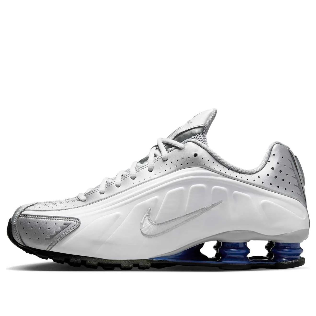 Nike Shox R4 Metallic Silver Deep Royal Blue