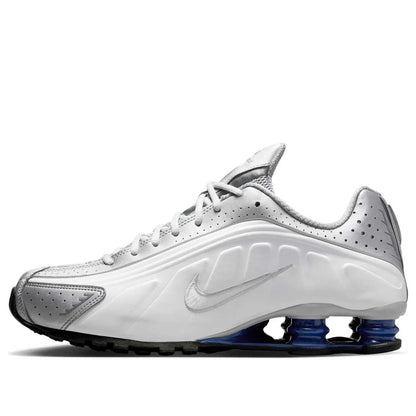 Nike Shox R4 Metallic Silver Deep Royal Blue