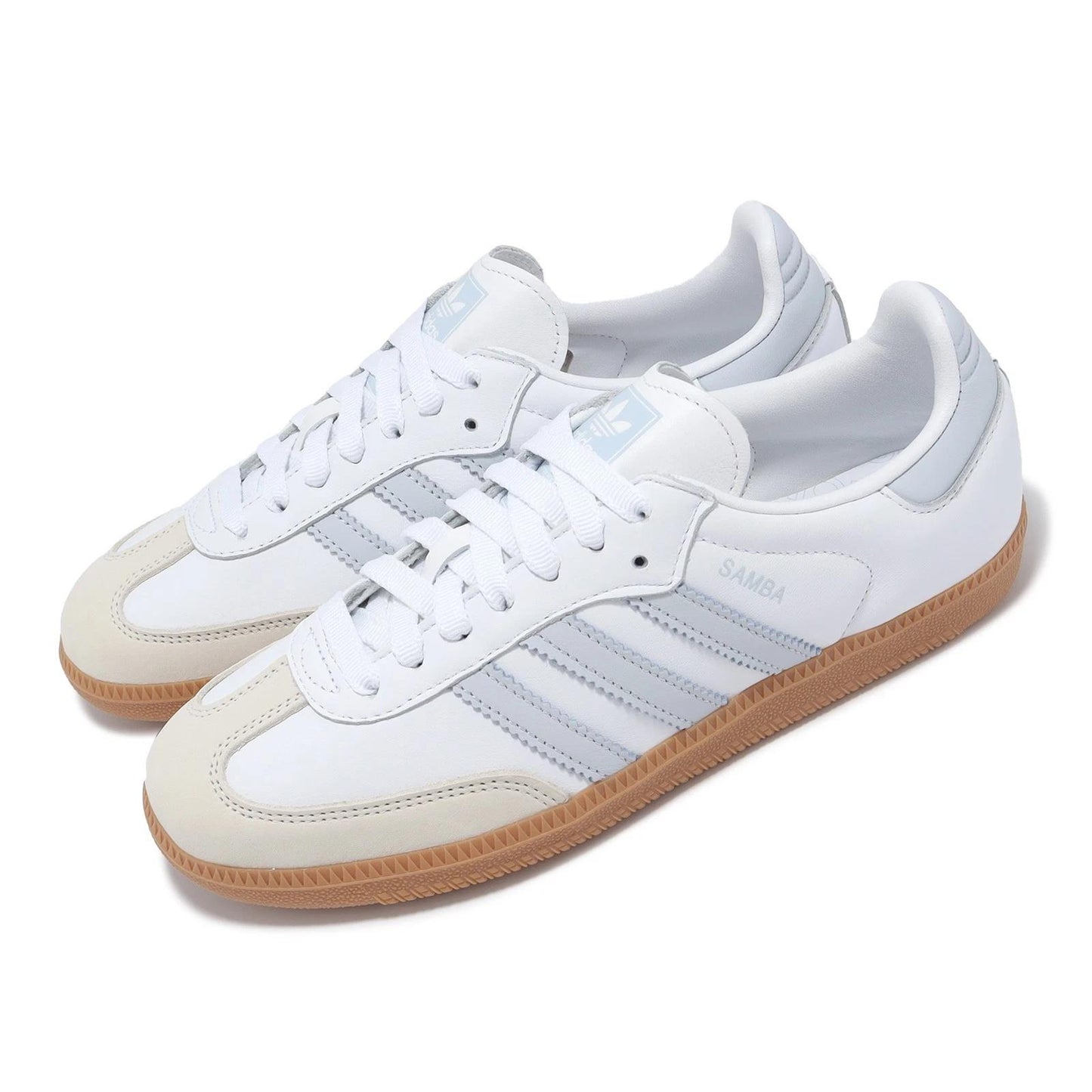 Adidas Samba OG White Halo Blue Gum (Women's) IE0877